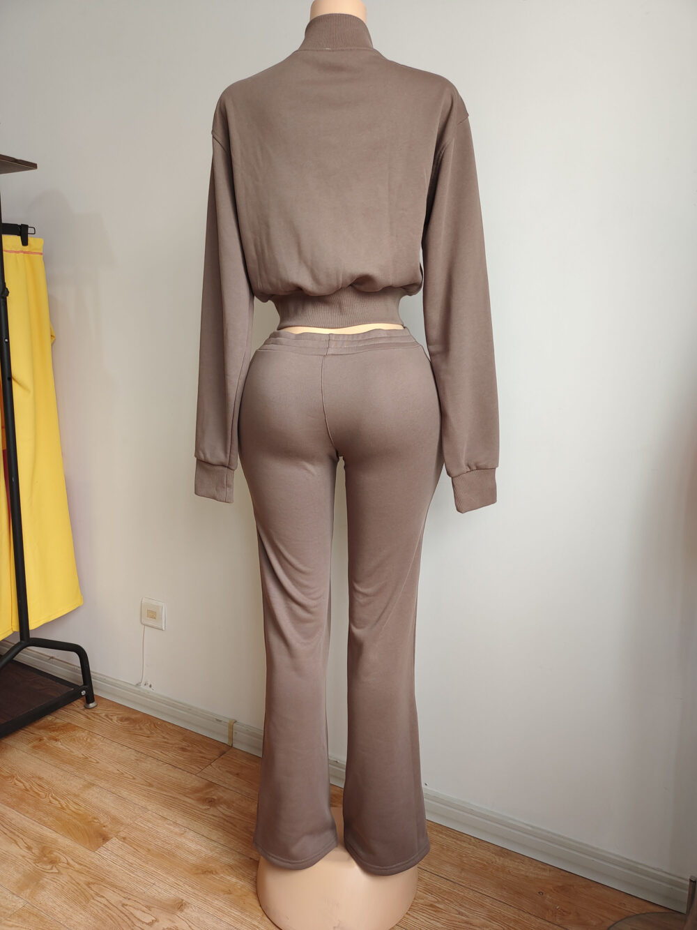 Custom Sweatsuit logo color Women 2 Piece Outfits Zip Up Crop Lounge SweatPants Loungewear Sweat Set 2025 Fall Trendy Tracksuit - Image 7