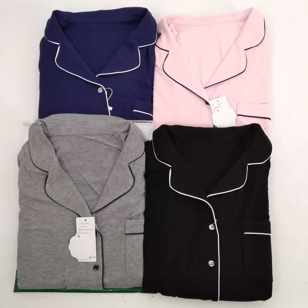 Womens Bamboo Pajamas Set Button Down Nightwear Sleepwear Short Sleeve Shorts Pijamas PJS PJ Set for Women - Image 11