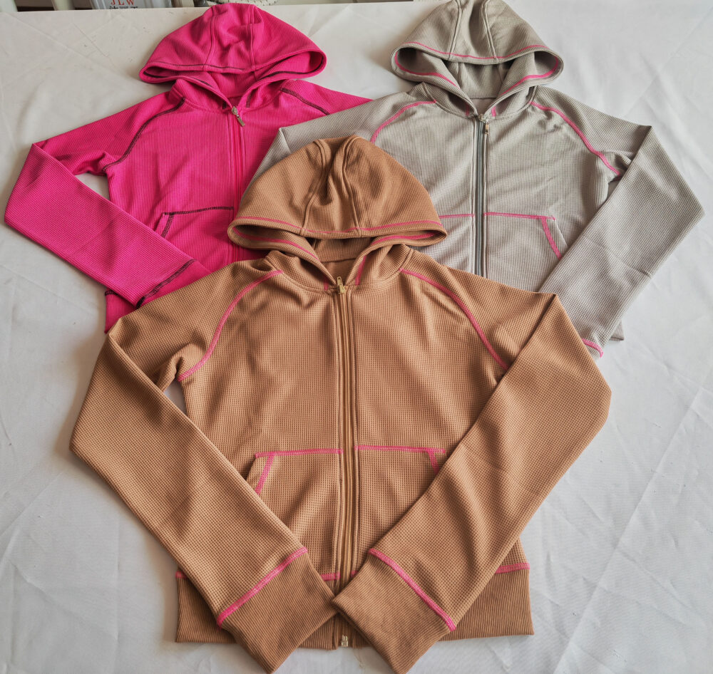 Womens Sets Waffle Two Piece Set Women Clothing Zipper Hoodie Jacket and Wide Leg Flared Pants Tracksuit Sets for Women - Image 4