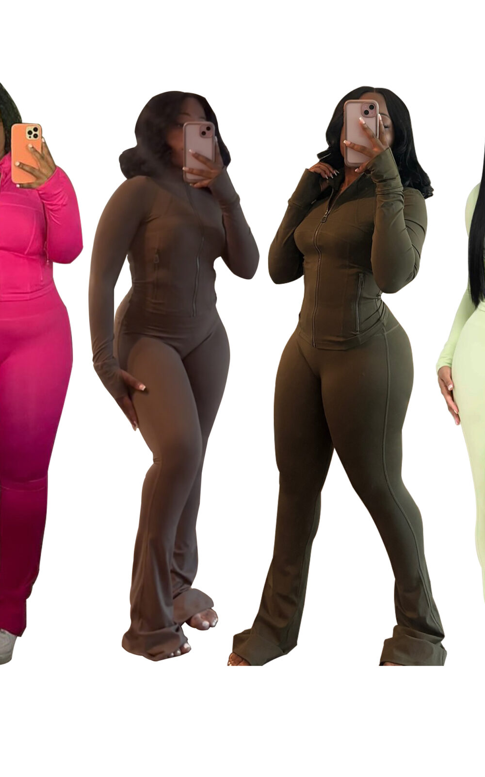 New Arrival lulu Zip Up Long Sleeve Gym Wear High Waist Jacket Set For Women High Elasticity Sweatpants Sweatsuits Tracksuits