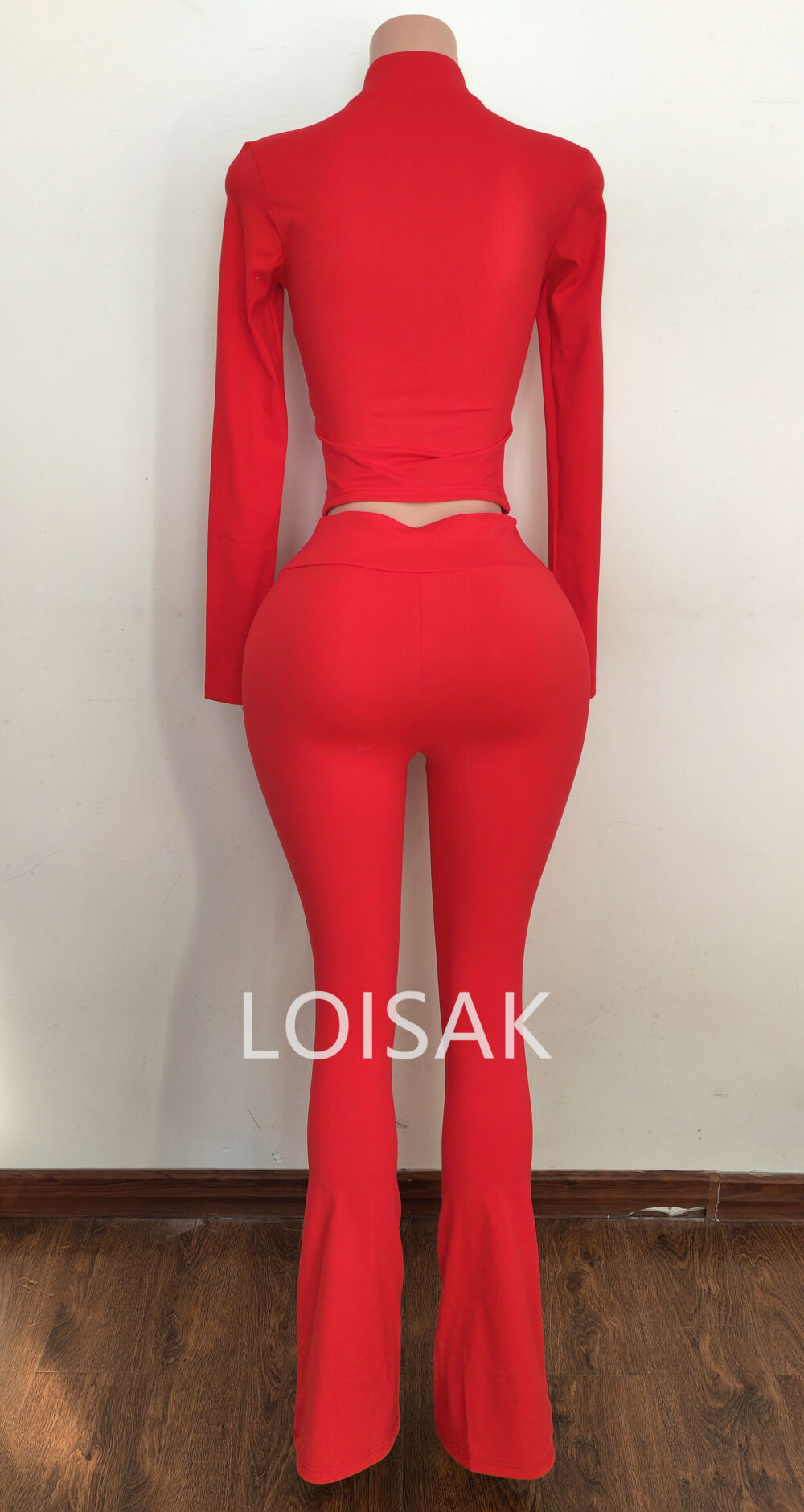 Custom Tracksuit Activewear Women's Clothing Hoodies Body Two Piece Outfits Basics Hoodie And Flare Pants Zip Jacket Women Set - Image 3