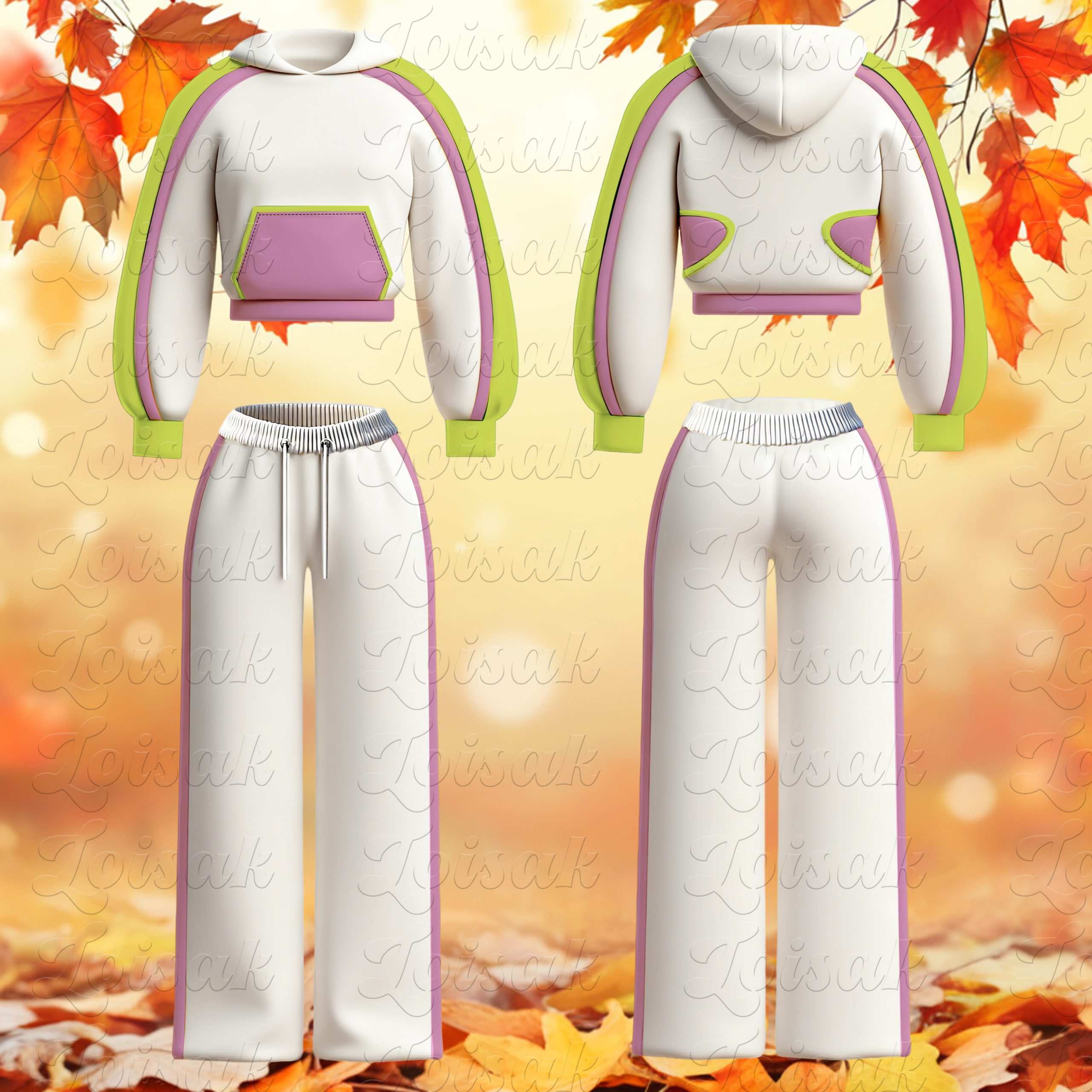 Custom Distressed Womens Sweatsuits Long Sleeve Zipper Sweatshirt Lounge Wear Sweatpants And Hoodie Set 2 Piece Set Women (复制) (复制) (复制) (复制) - Image 6