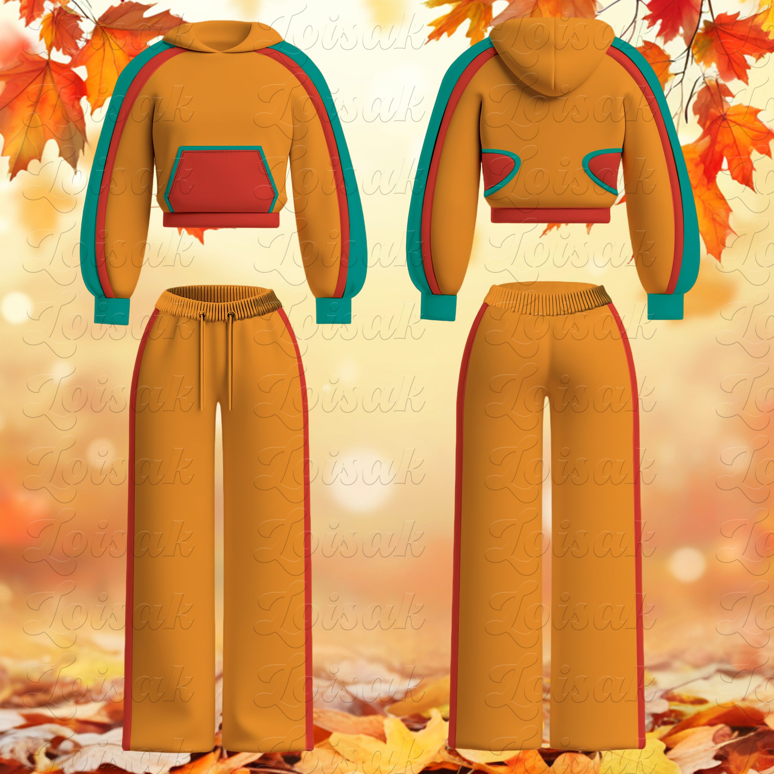 Custom Distressed Womens Sweatsuits Long Sleeve Zipper Sweatshirt Lounge Wear Sweatpants And Hoodie Set 2 Piece Set Women (复制) (复制) (复制) (复制) - Image 2