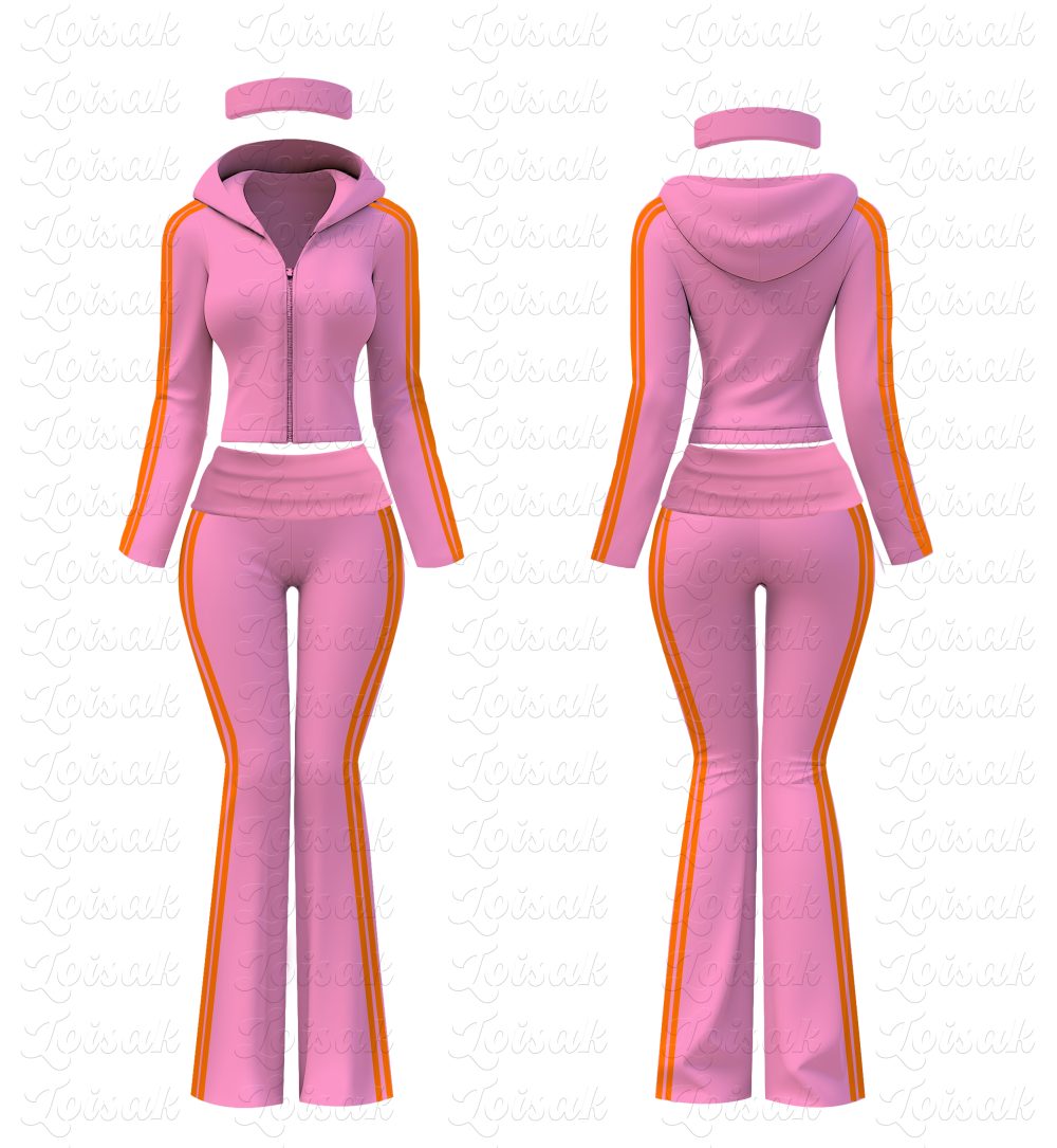 Custom Tracksuit Zip Up Thumb Hole Jacket Top Flare Pants Activewear Woman Sets Women Two Piece Sets Basic Loungewear Set (复制) - Image 14