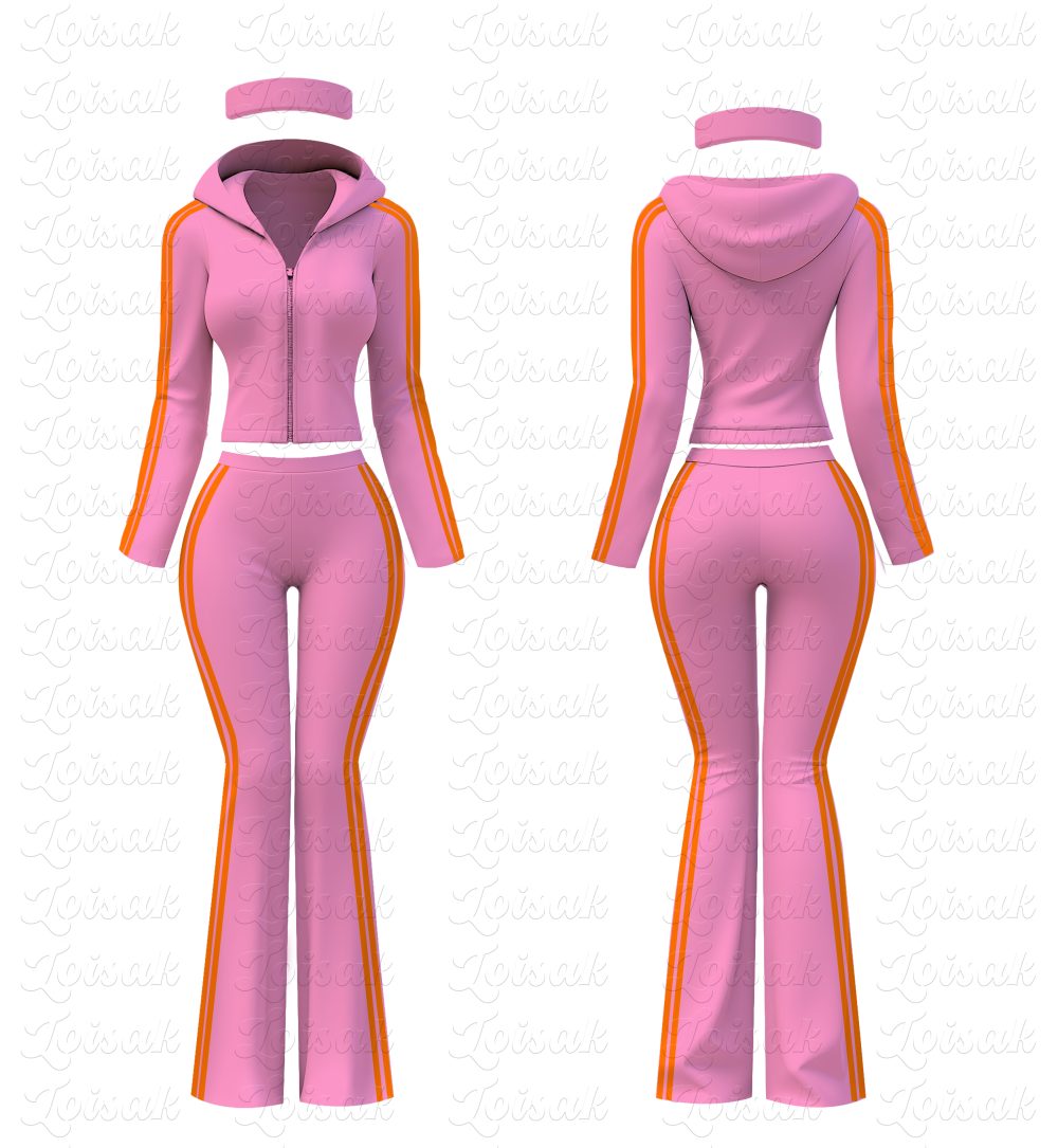 Custom Tracksuit Zip Up Thumb Hole Jacket Top Flare Pants Activewear Woman Sets Women Two Piece Sets Basic Loungewear Set (复制)