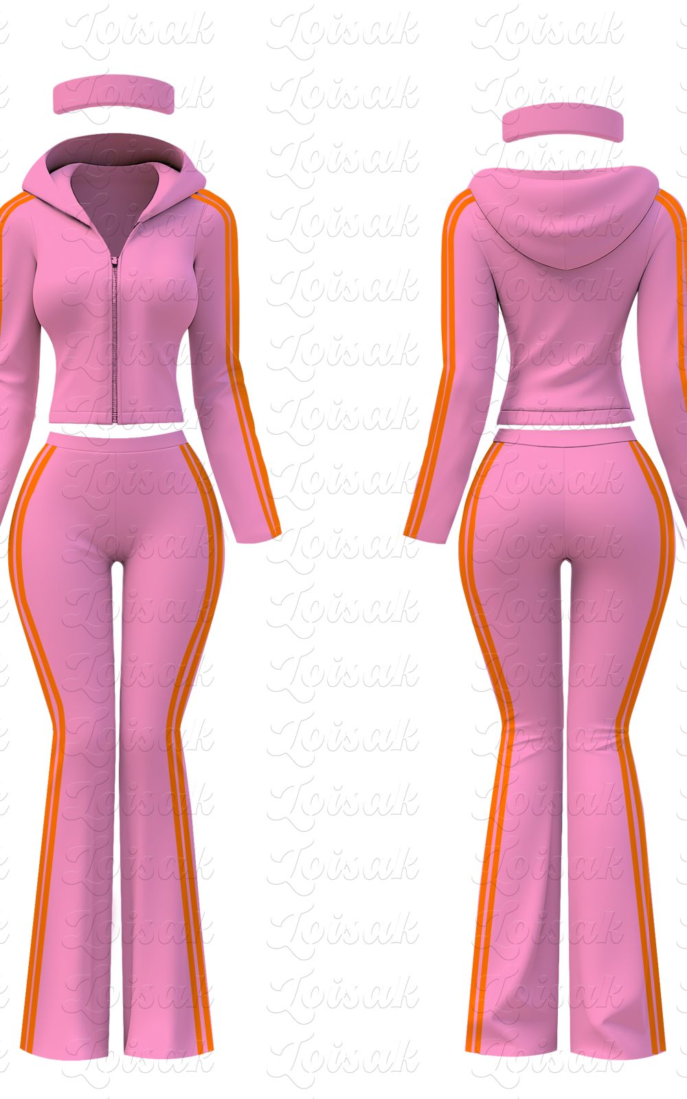 Custom Tracksuit Zip Up Thumb Hole Jacket Top Flare Pants Activewear Woman Sets Women Two Piece Sets Basic Loungewear Set (复制)