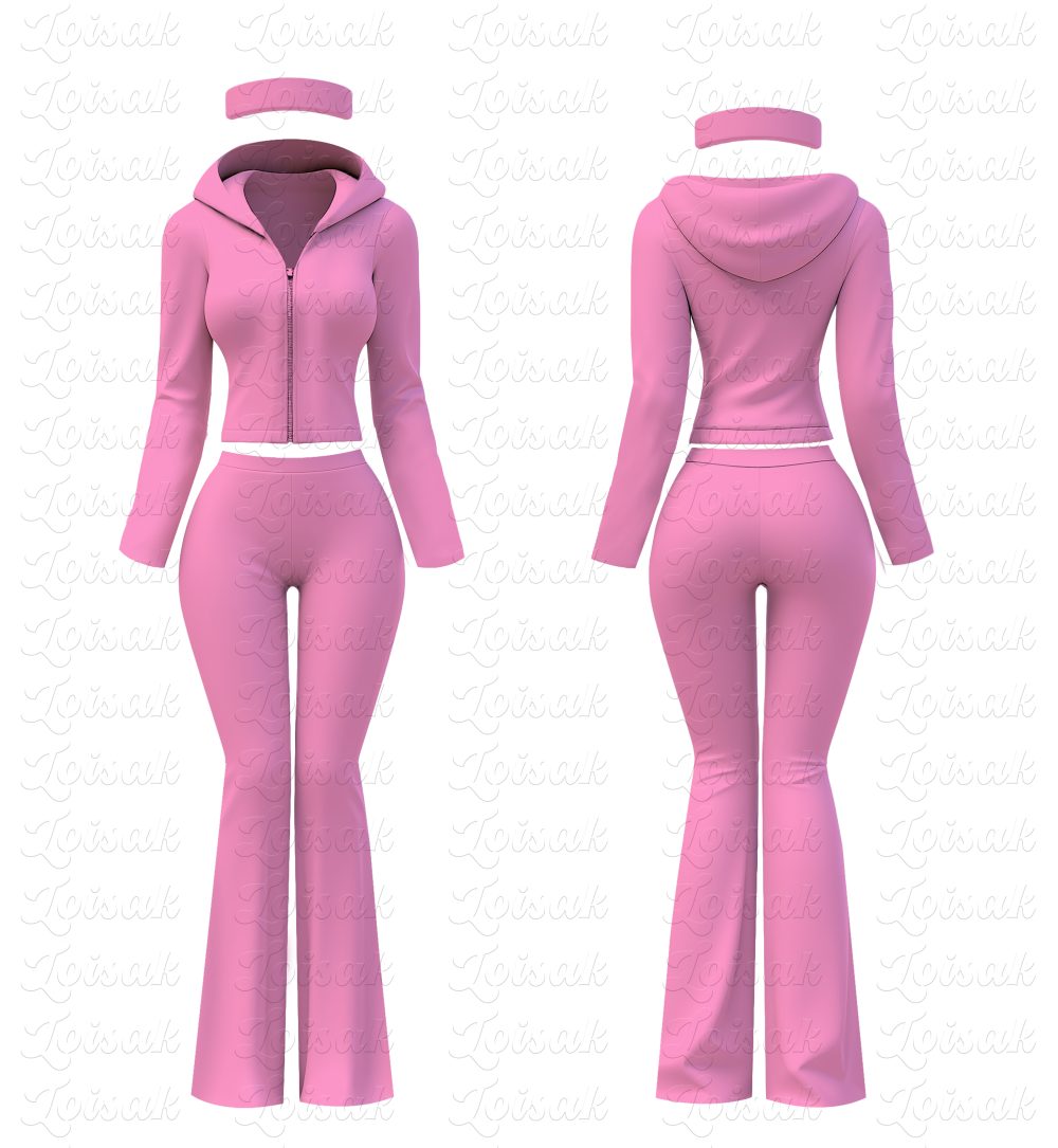 Custom Tracksuit Zip Up Thumb Hole Jacket Top Flare Pants Activewear Woman Sets Women Two Piece Sets Basic Loungewear Set (复制) - Image 13